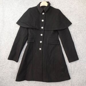 Super140s SHAWL COLLAR キャッ CAPE COAT GRAY L
